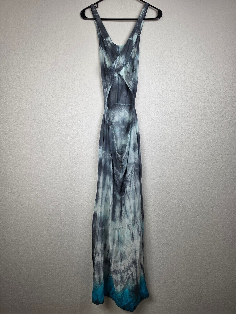 Free People Silk Tie Dye Maxi Dress - Picture 2 of 5